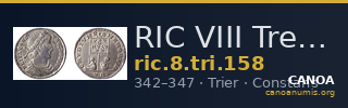 RIC VIII Treveri 158 — CANOA