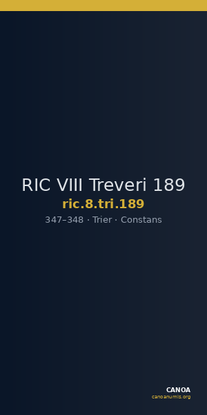 RIC VIII Treveri 189 — CANOA