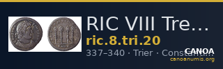 RIC VIII Treveri 20 — CANOA