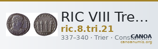 RIC VIII Treveri 21 — CANOA