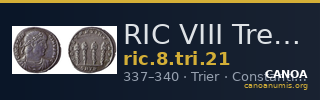 RIC VIII Treveri 21 — CANOA