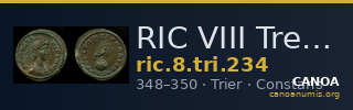 RIC VIII Treveri 234 — CANOA