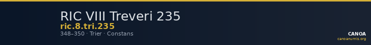 RIC VIII Treveri 235 — CANOA