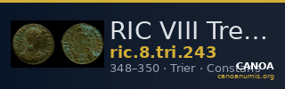 RIC VIII Treveri 243 — CANOA