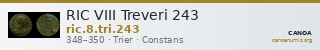 RIC VIII Treveri 243 — CANOA