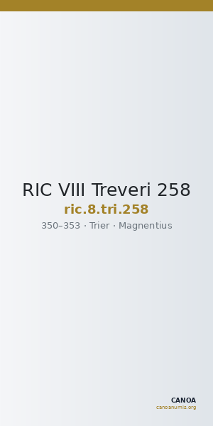 RIC VIII Treveri 258 — CANOA