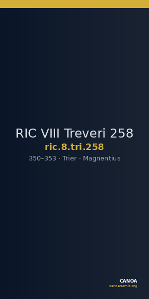 RIC VIII Treveri 258 — CANOA