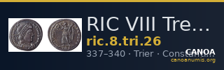 RIC VIII Treveri 26 — CANOA