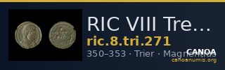 RIC VIII Treveri 271 — CANOA