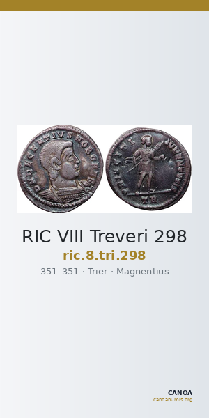 RIC VIII Treveri 298 — CANOA