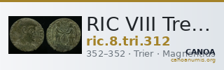 RIC VIII Treveri 312 — CANOA