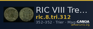 RIC VIII Treveri 312 — CANOA