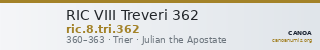 RIC VIII Treveri 362 — CANOA