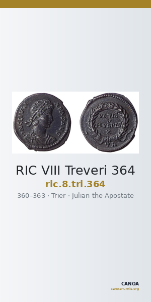 RIC VIII Treveri 364 — CANOA