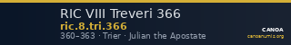 RIC VIII Treveri 366 — CANOA
