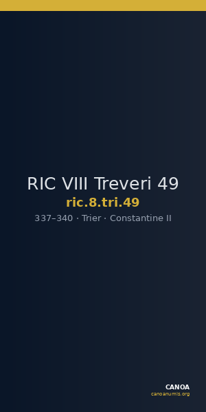 RIC VIII Treveri 49 — CANOA