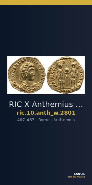 RIC X Anthemius 2801 — CANOA