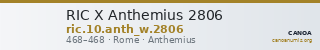 RIC X Anthemius 2806 — CANOA