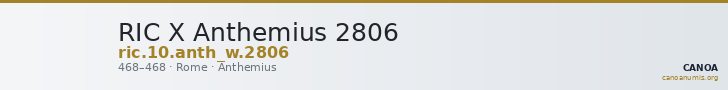 RIC X Anthemius 2806 — CANOA