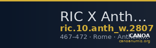 RIC X Anthemius 2807 — CANOA
