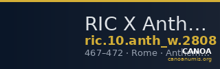 RIC X Anthemius 2808 — CANOA