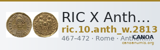 RIC X Anthemius 2813 — CANOA