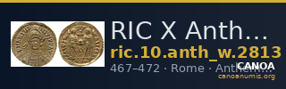 RIC X Anthemius 2813 — CANOA