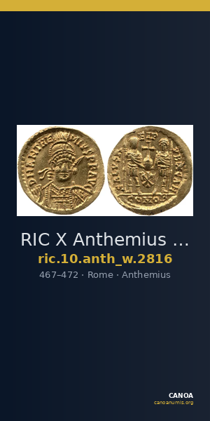 RIC X Anthemius 2816 — CANOA
