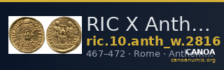 RIC X Anthemius 2816 — CANOA