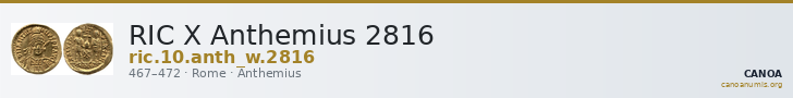 RIC X Anthemius 2816 — CANOA