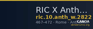 RIC X Anthemius 2822 — CANOA