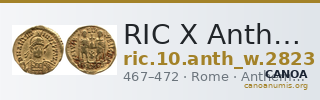 RIC X Anthemius 2823 — CANOA