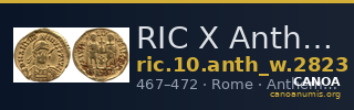 RIC X Anthemius 2823 — CANOA