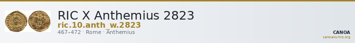 RIC X Anthemius 2823 — CANOA