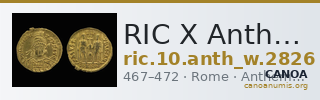 RIC X Anthemius 2826 — CANOA