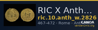 RIC X Anthemius 2826 — CANOA