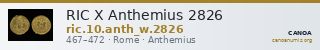 RIC X Anthemius 2826 — CANOA
