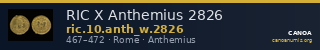 RIC X Anthemius 2826 — CANOA