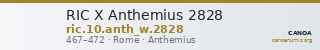 RIC X Anthemius 2828 — CANOA