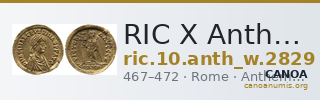 RIC X Anthemius 2829 — CANOA
