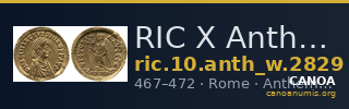 RIC X Anthemius 2829 — CANOA