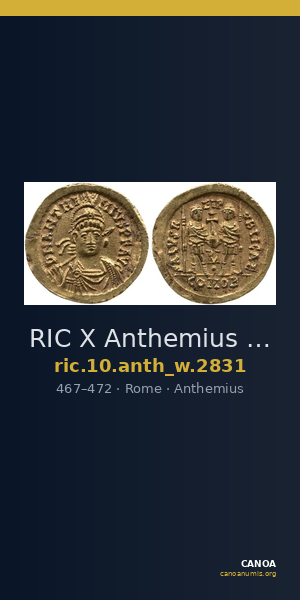 RIC X Anthemius 2831 — CANOA