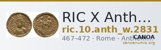 RIC X Anthemius 2831 — CANOA
