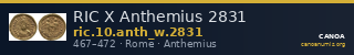 RIC X Anthemius 2831 — CANOA