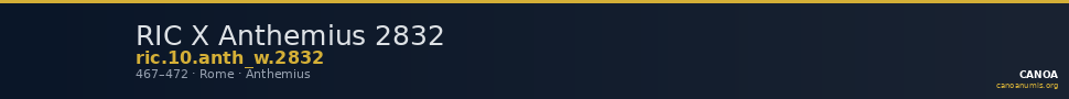 RIC X Anthemius 2832 — CANOA