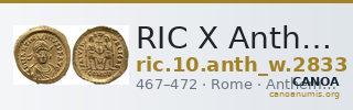RIC X Anthemius 2833 — CANOA