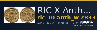 RIC X Anthemius 2833 — CANOA