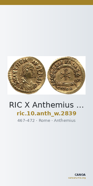 RIC X Anthemius 2839 — CANOA