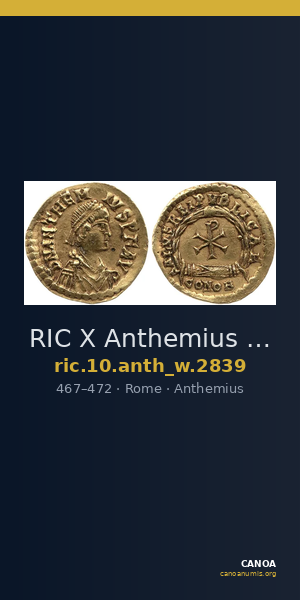 RIC X Anthemius 2839 — CANOA
