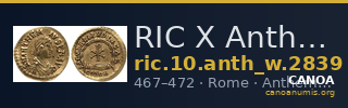 RIC X Anthemius 2839 — CANOA